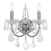 Crystorama - Two Light Wall Sconce - Imperial - Polished Chrome- Union Lighting Luminaires Decor