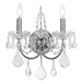 Crystorama - Two Light Wall Sconce - Imperial - Polished Chrome- Union Lighting Luminaires Decor