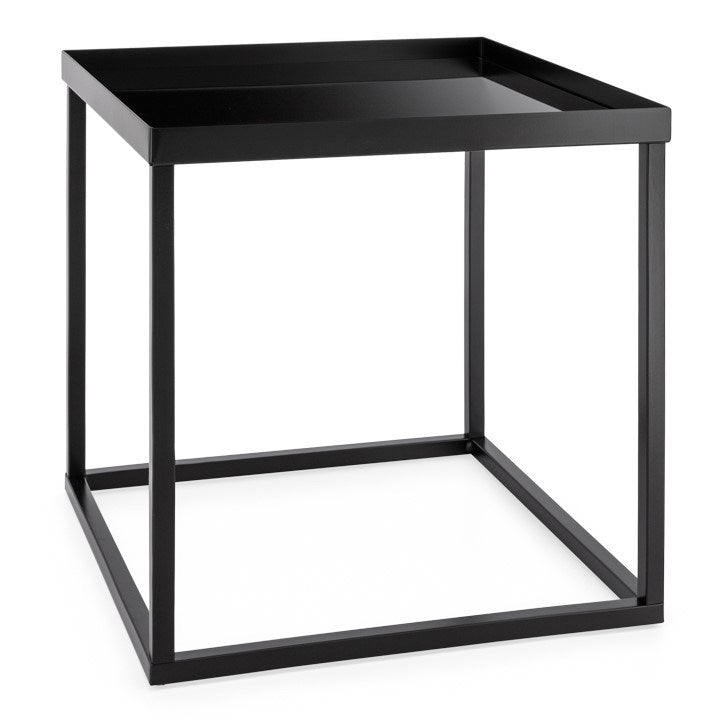 Black Glass Stacking Table