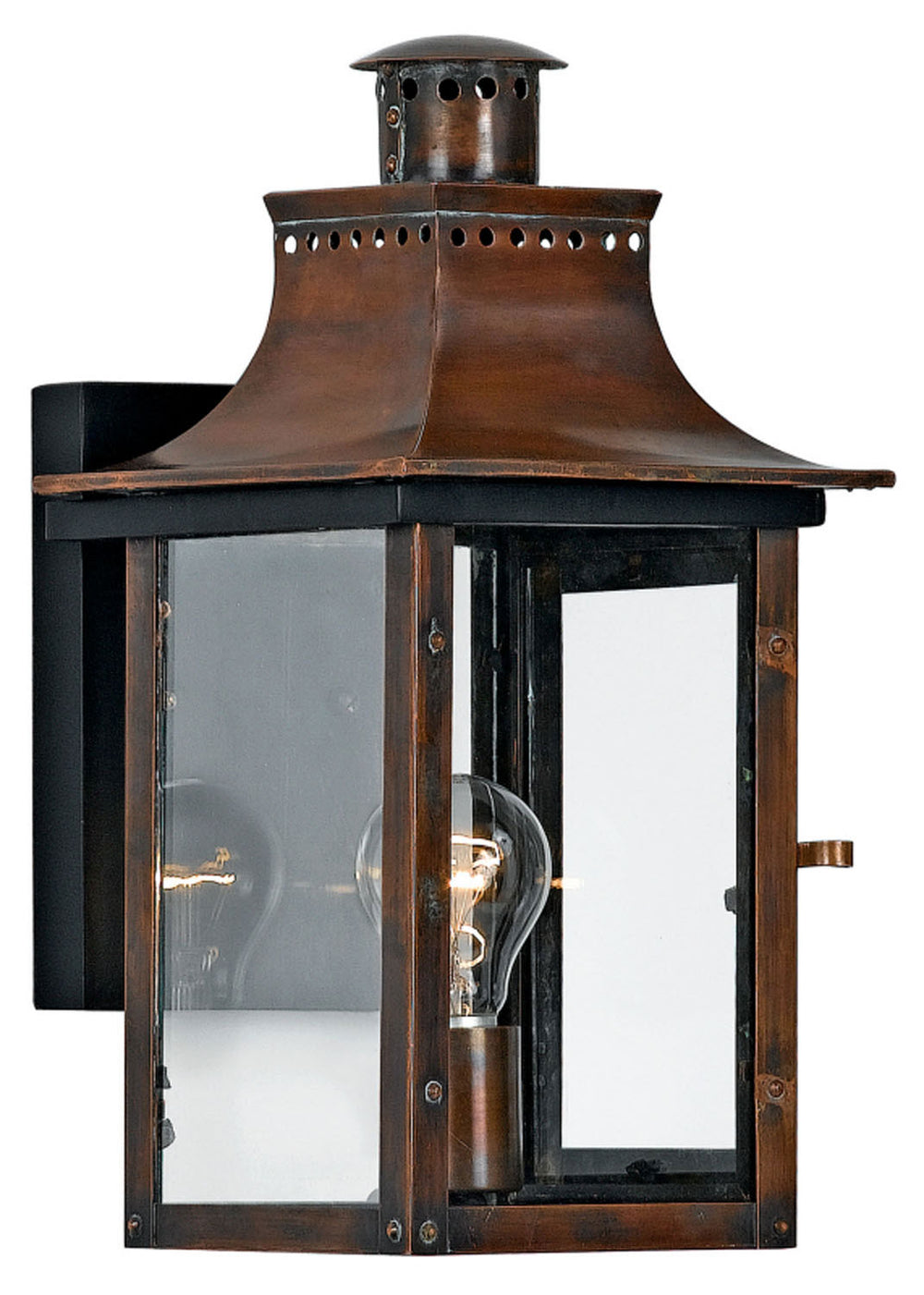 Quoizel - One Light Outdoor Wall Lantern - Chalmers - Aged Copper- Union Lighting Luminaires Decor