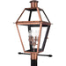 Quoizel - Four Light Outdoor Post Mount - Rue De Royal - Aged Copper- Union Lighting Luminaires Decor