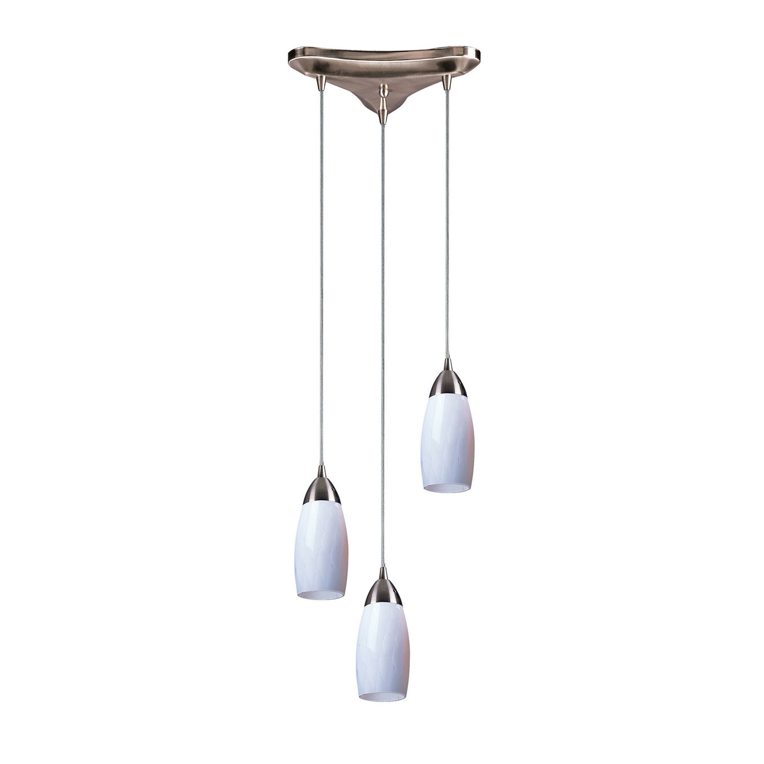 ELK Home - Three Light Pendant - Milan - Satin Nickel- Union Lighting Luminaires Decor