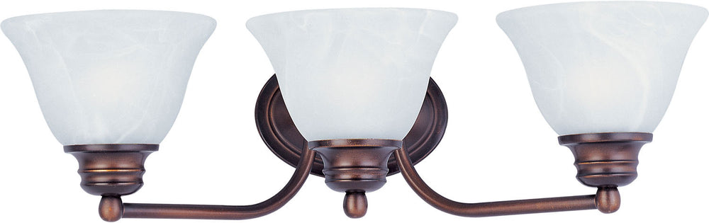 Maxim - Three Light Bath Vanity - Malaga - Oil Rubbed Bronze- Union Lighting Luminaires Decor