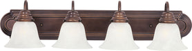 Maxim - Four Light Bath Vanity - Essentials - 801x - Oil Rubbed Bronze- Union Lighting Luminaires Decor