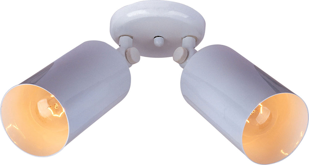 Maxim - Two Light Flush Mount - Spots - White- Union Lighting Luminaires Decor