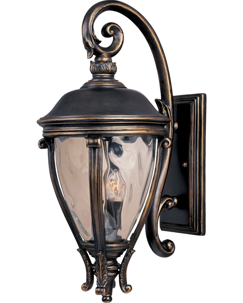 Maxim - Three Light Outdoor Wall Lantern - Camden VX - Golden Bronze- Union Lighting Luminaires Decor