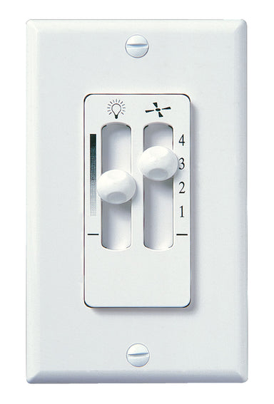 Kendal Canada - Fan Motor Speed and Light Dimmer Control - Control - White- Union Lighting Luminaires Decor