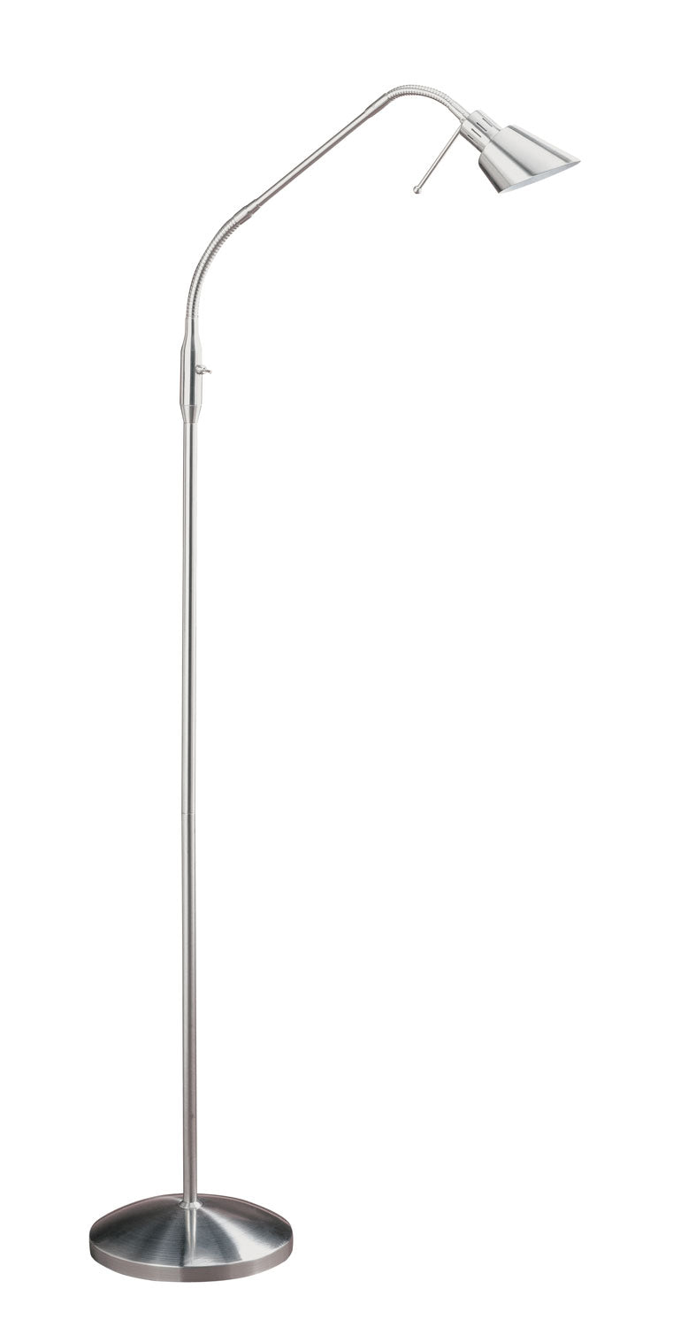Kendal Canada - One Light Floor Lamp - Oslo - Satin Nickel- Union Lighting Luminaires Decor