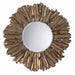 Uttermost - Mirror - Hemani - Antiqued Gold Leaf w/Burnished Edges And A Light Gray- Union Lighting Luminaires Decor