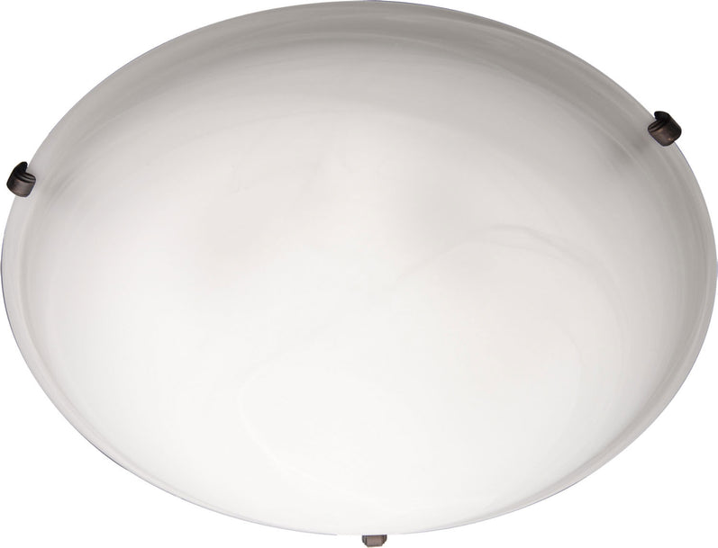 Maxim - Three Light Flush Mount - Malaga - Oil Rubbed Bronze- Union Lighting Luminaires Decor