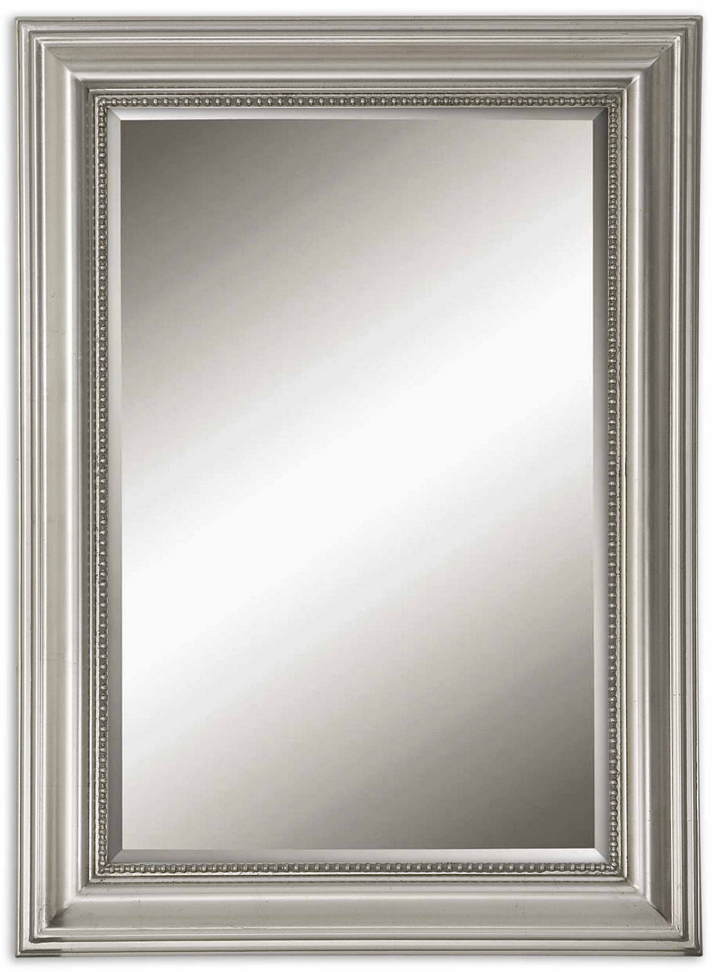 Uttermost - Mirror - Stuart Silver - Metallic Silver Leaf w/Light Gray Glaze- Union Lighting Luminaires Decor
