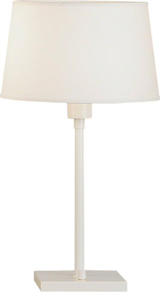 Robert Abbey - One Light Table Lamp - Real Simple - Stardust White Powder Coat over Steel- Union Lighting Luminaires Decor