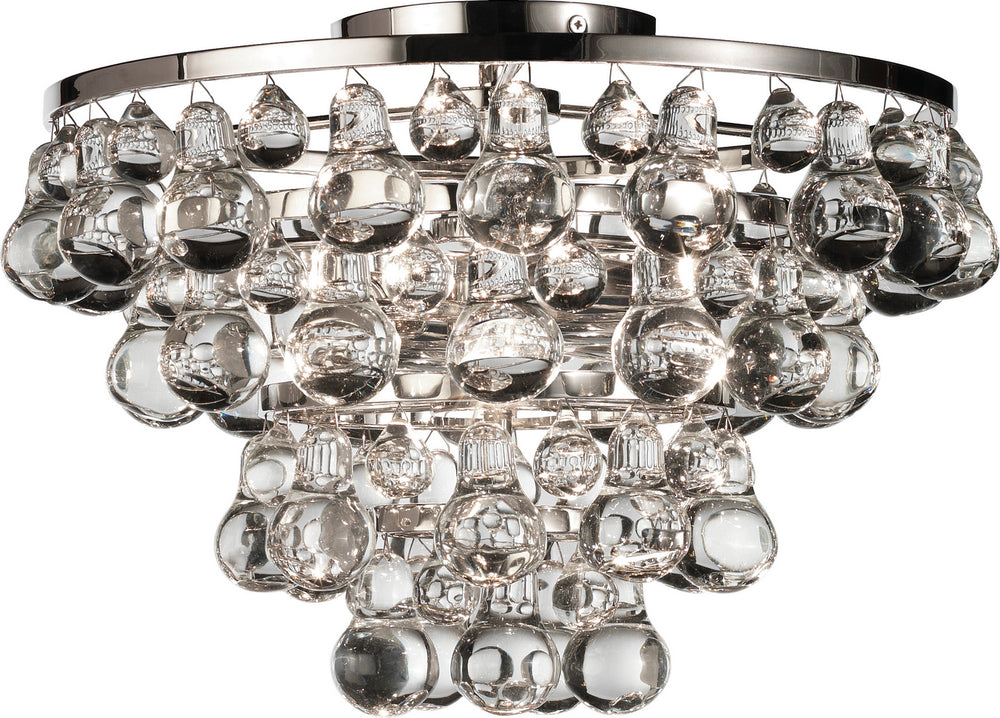 Robert Abbey - Two Light Flushmount - Bling - Polished Nickel- Union Lighting Luminaires Decor