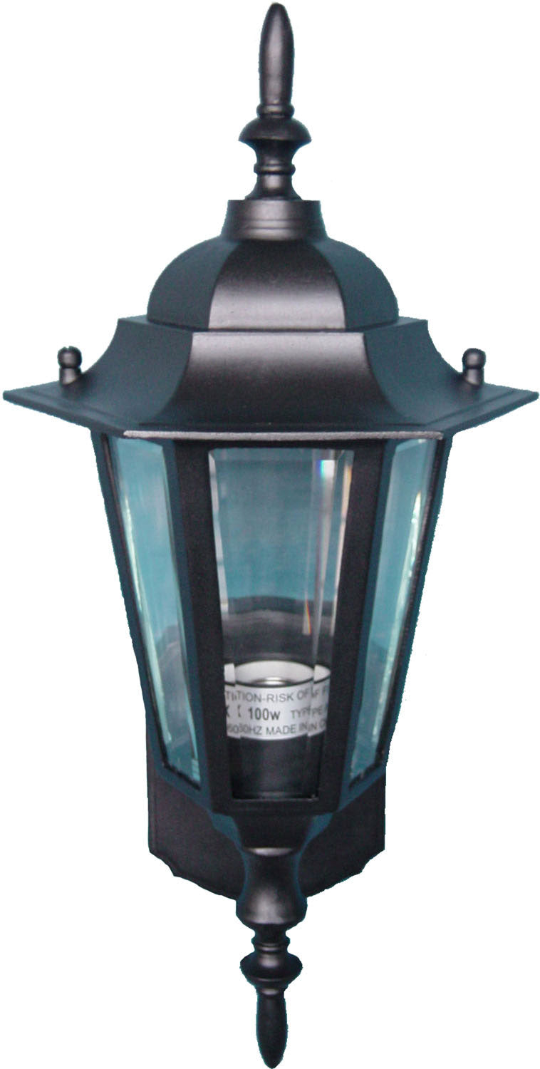 Maxim - One Light Outdoor Wall Lantern - Builder Cast - Black- Union Lighting Luminaires Decor