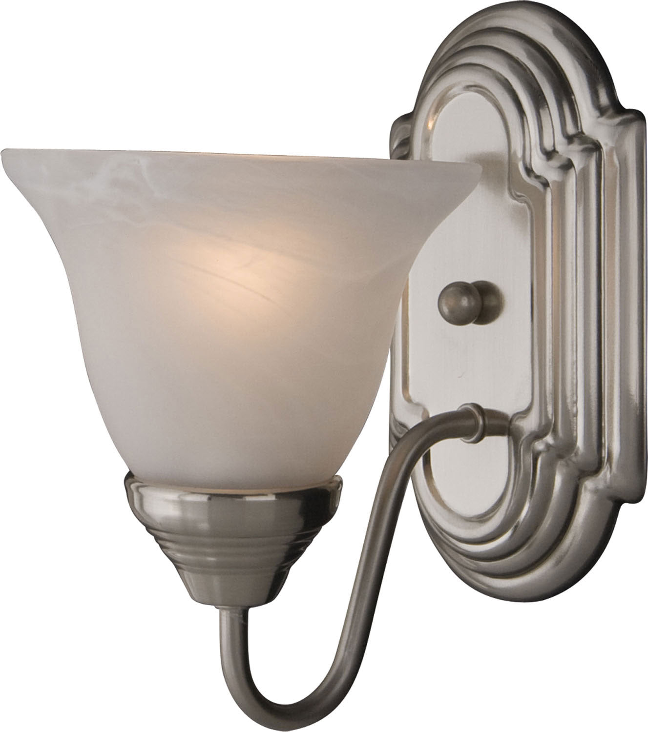 Maxim - One Light Wall Sconce - Essentials - 801x - Satin Nickel- Union Lighting Luminaires Decor