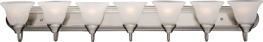 Maxim - Seven Light Bath Vanity - Essentials - 801x - Satin Nickel- Union Lighting Luminaires Decor