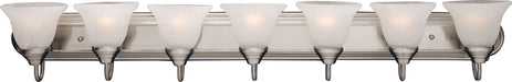 Maxim - Seven Light Bath Vanity - Essentials - 801x - Satin Nickel- Union Lighting Luminaires Decor