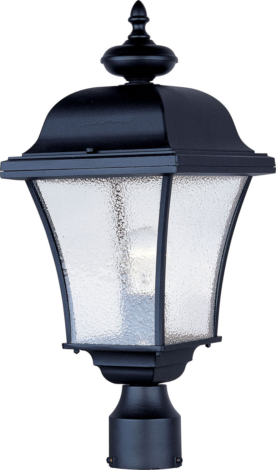 Maxim - One Light Outdoor Pole/Post Lantern - Senator - Black- Union Lighting Luminaires Decor