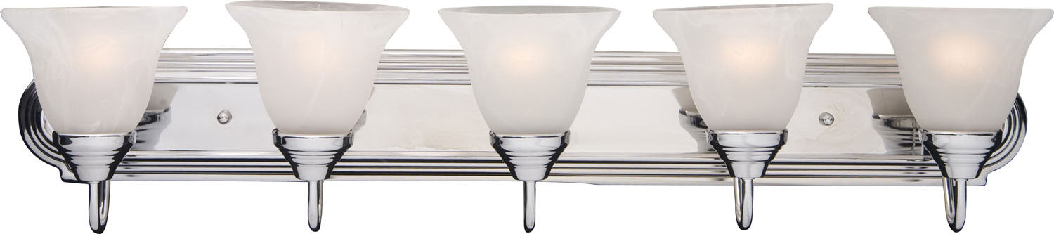 Maxim - Five Light Bath Vanity - Essentials - 801x - Polished Chrome- Union Lighting Luminaires Decor