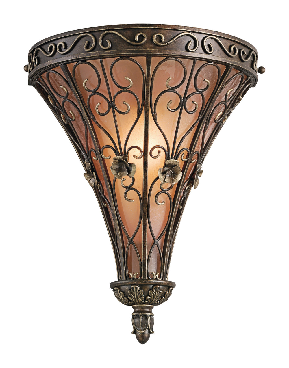 Kichler Canada - One Light Wall Sconce - Marchesa - Terrene Bronze- Union Lighting Luminaires Decor