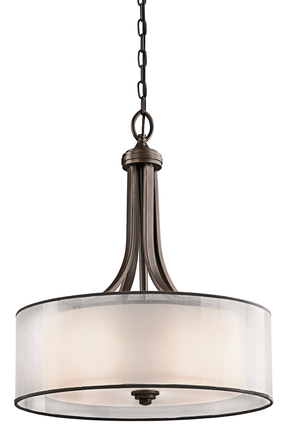 Kichler Canada - Four Light Pendant - Lacey - Mission Bronze- Union Lighting Luminaires Decor