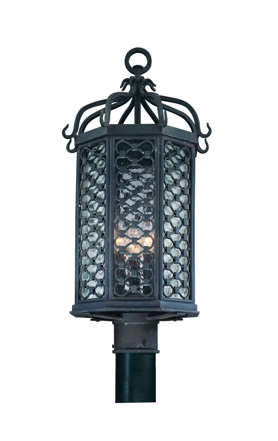 Troy Lighting - Three Light Post Lantern - Los Olivos - Old Iron- Union Lighting Luminaires Decor