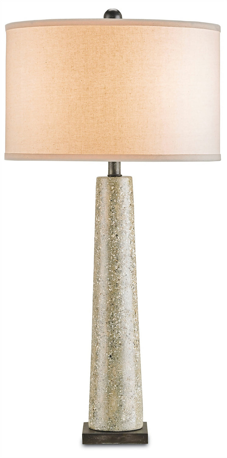 Currey and Company - One Light Table Lamp - Epigram - Polished Concrete/Aged Steel- Union Lighting Luminaires Decor