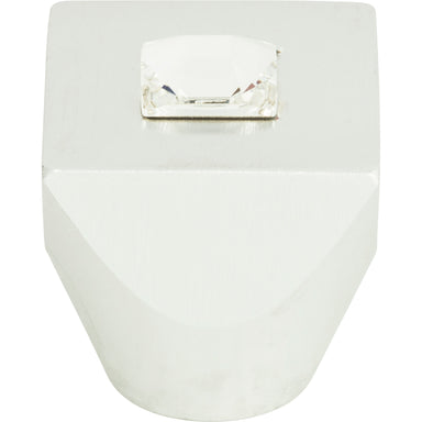 Atlas - Hardware - Crystal Square Knob - Matte Chrome - Union Lighting Luminaires Decor