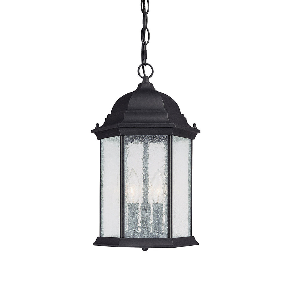 Capital Lighting - Three Light Outdoor Hanging Lantern - Main Street - Black- Union Lighting Luminaires Decor