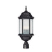 Capital Lighting - Three Light Outdoor Post Lantern - Main Street - Black- Union Lighting Luminaires Decor
