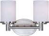 Maxim - Two Light Bath Vanity - Cylinder - Satin Nickel- Union Lighting Luminaires Decor