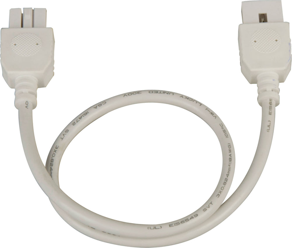 "Maxim - 24" Connector Cord - CounterMax MXInterLink4 - White- Union Lighting Luminaires Decor"