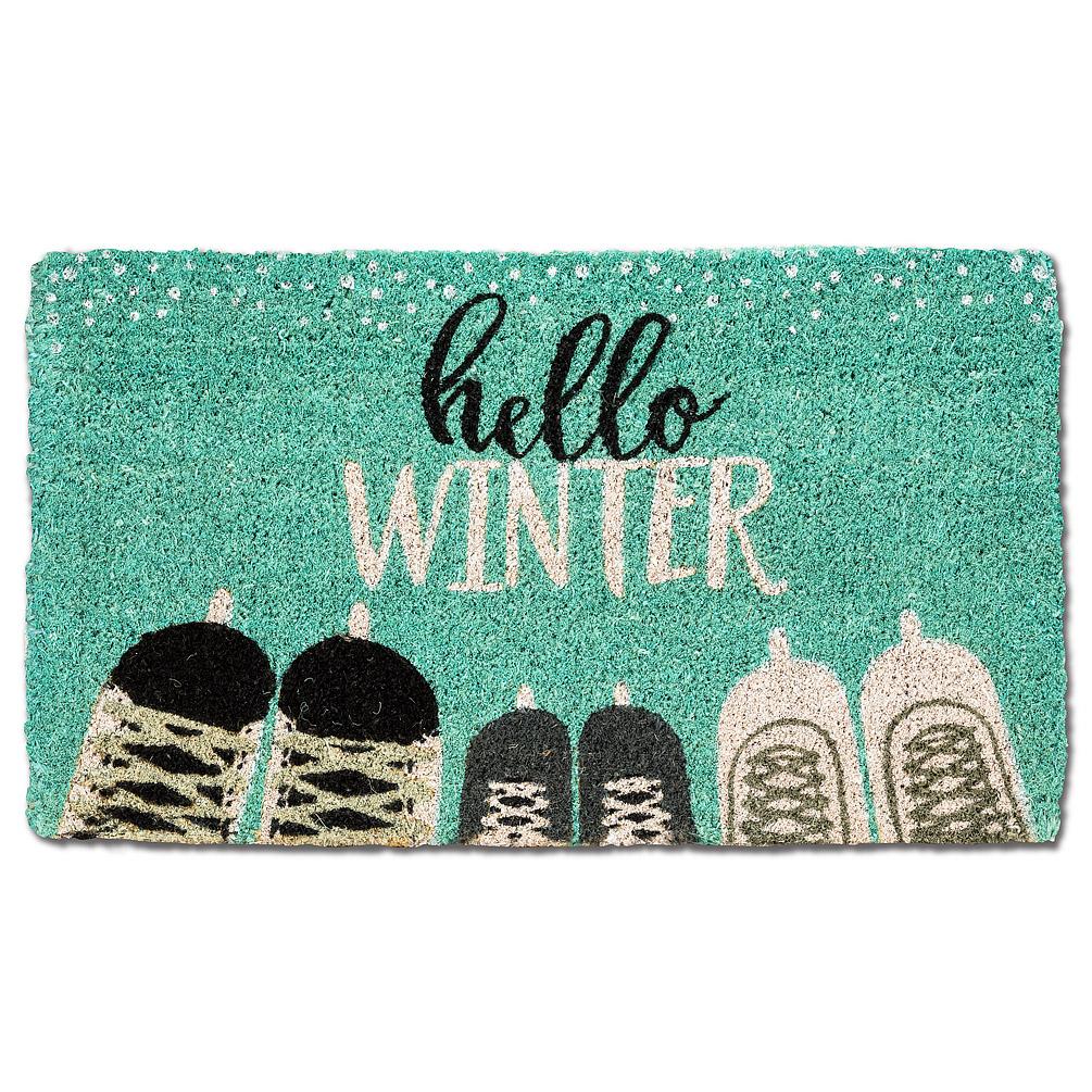 Hello Winter Skate Doormat