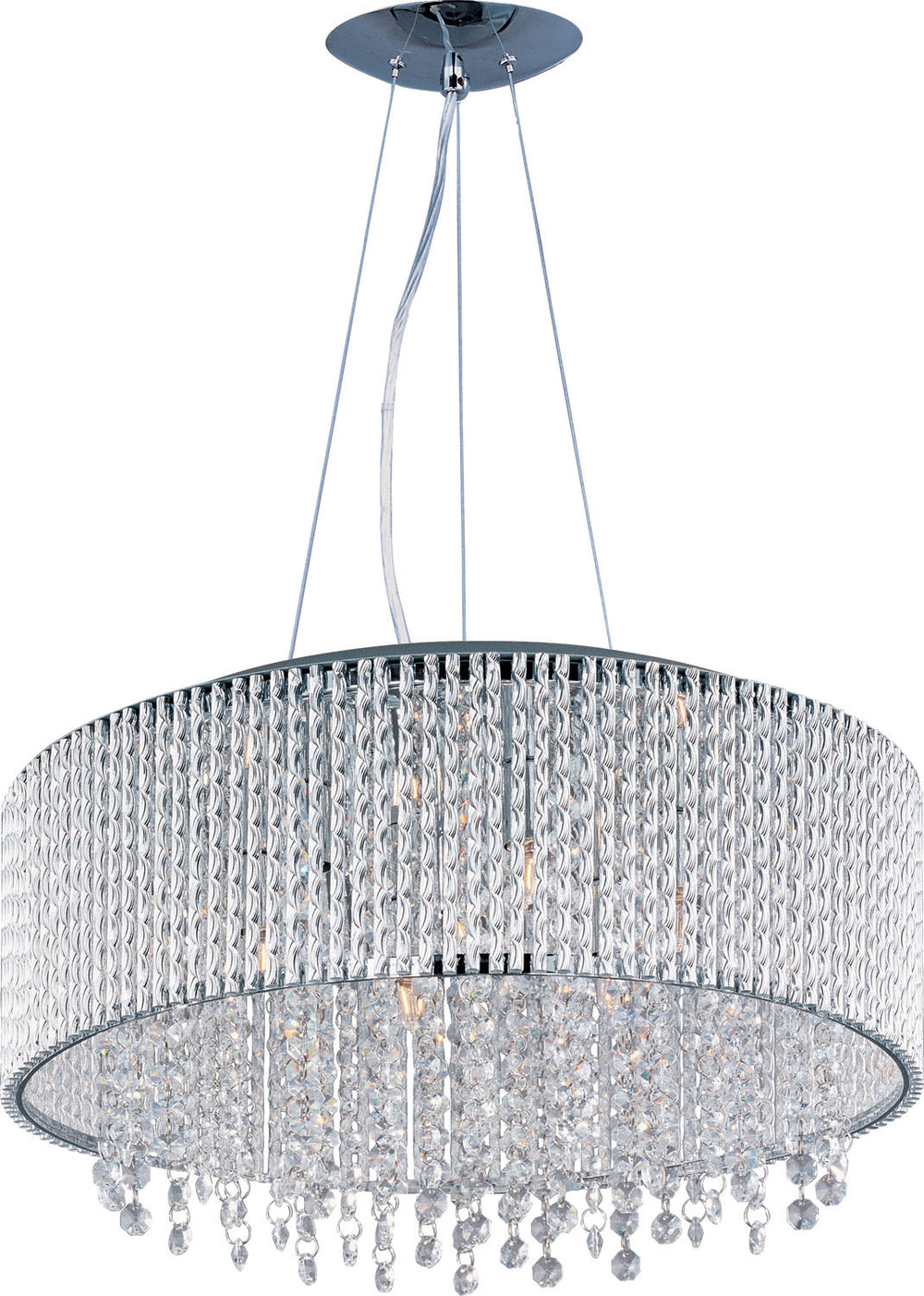 ET2 - Ten Light Pendant - Spiral - Polished Chrome- Union Lighting Luminaires Decor
