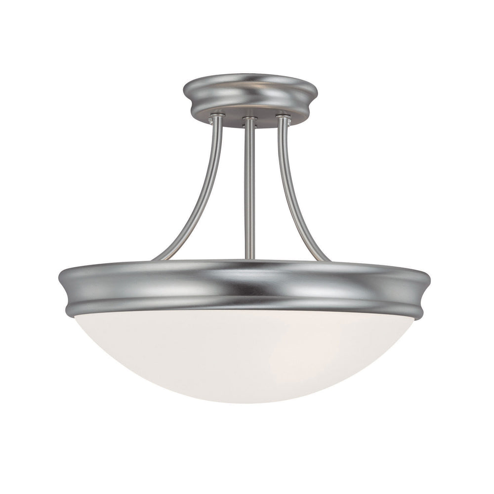 Capital Lighting - Three Light Semi Flush Mount - Hansen - Matte Nickel- Union Lighting Luminaires Decor