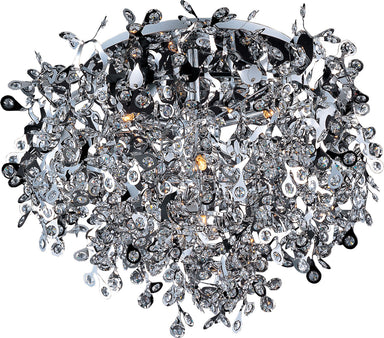 Maxim - Seven Light Flush Mount - Comet - Polished Chrome- Union Lighting Luminaires Decor