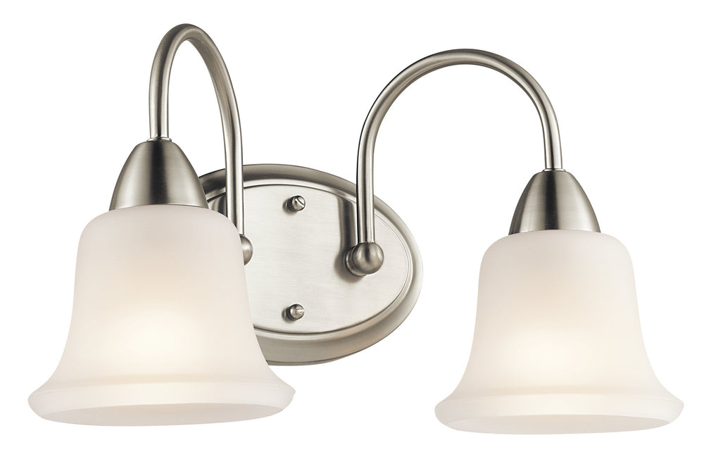 Kichler Canada - Two Light Bath - Nicholson - Brushed Nickel- Union Lighting Luminaires Decor