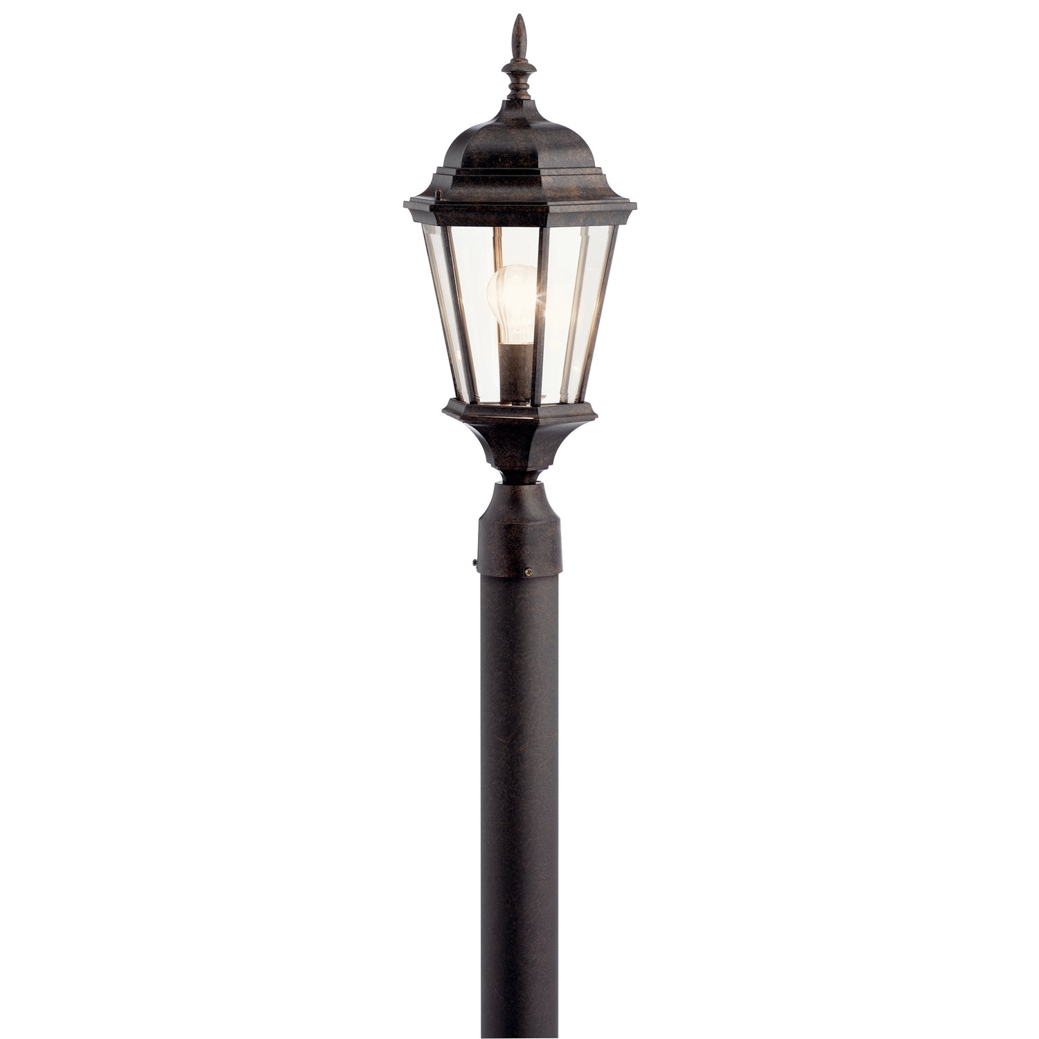 Kichler Canada - One Light Outdoor Post Mount - Madison - Tannery Bronze- Union Lighting Luminaires Decor