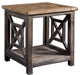 Uttermost - End Table - Spiro - Brushed Black- Union Lighting Luminaires Decor