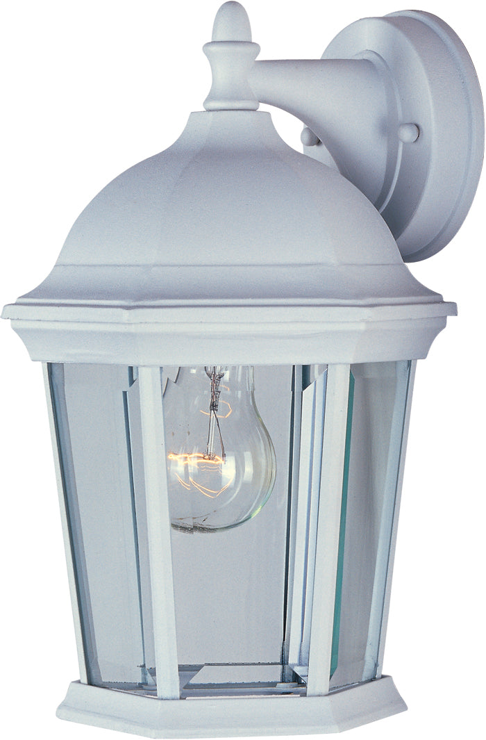 Maxim - One Light Outdoor Wall Lantern - Builder Cast - White- Union Lighting Luminaires Decor