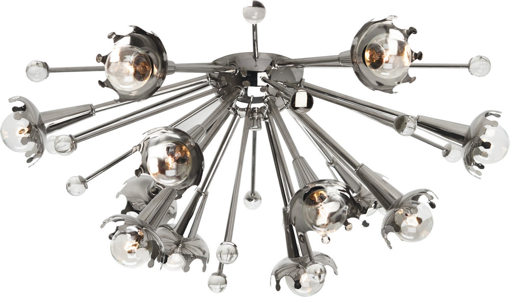 Robert Abbey - 12 Light Wall Sconce - Jonathan Adler Sputnik - Polished Nickel w/Crystal- Union Lighting Luminaires Decor