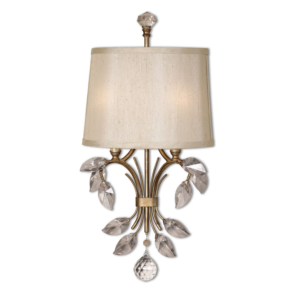 Uttermost - Two Light Wall Sconce - Alenya - Burnished Gold- Union Lighting Luminaires Decor