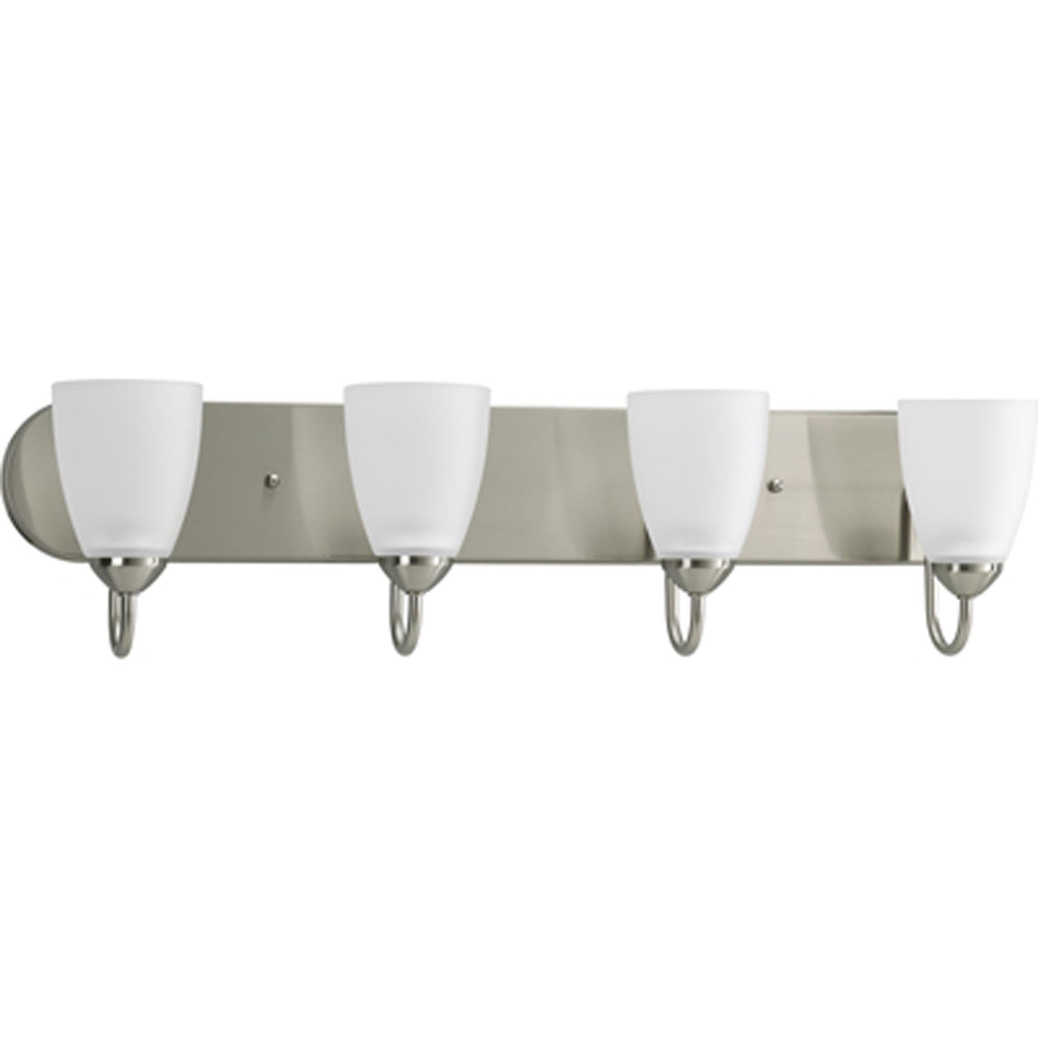 Progress Canada - Four Light Bath - Gather - Brushed Nickel- Union Lighting Luminaires Decor