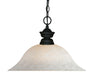 Z-Lite Canada - One Light Pendant - Pendant Lights - Matte Black- Union Lighting Luminaires Decor