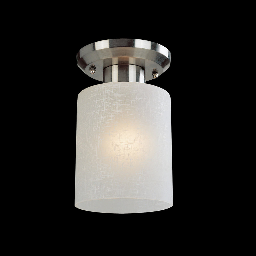 Z-Lite Canada - One Light Flush Mount - Cobalt - Brushed Nickel- Union Lighting Luminaires Decor