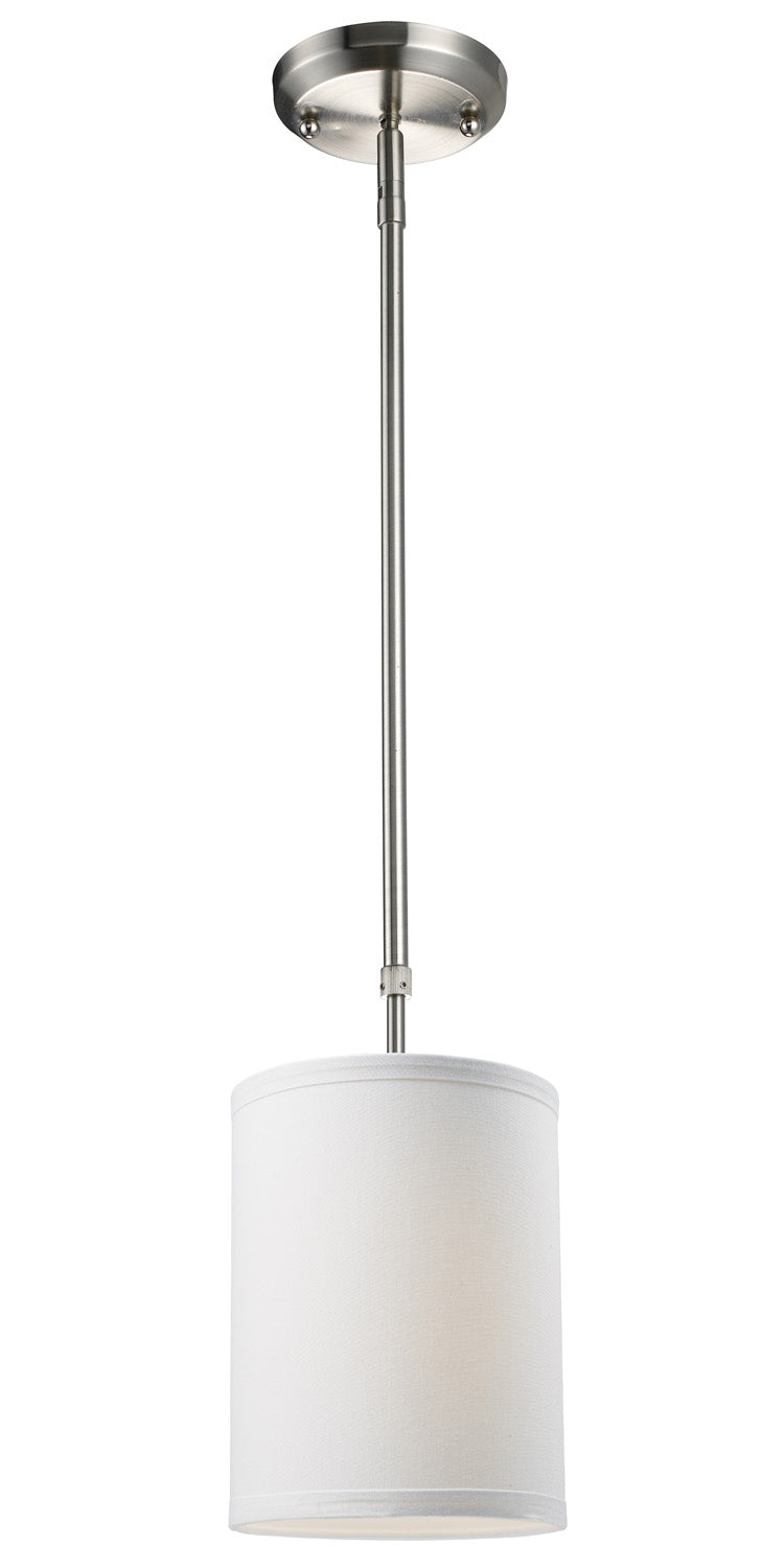 Z-Lite Canada - One Light Pendant - Albion - Brushed Nickel- Union Lighting Luminaires Decor