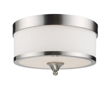 Z-Lite Canada - Three Light Flush Mount - Cosmopolitan - Brushed Nickel- Union Lighting Luminaires Decor