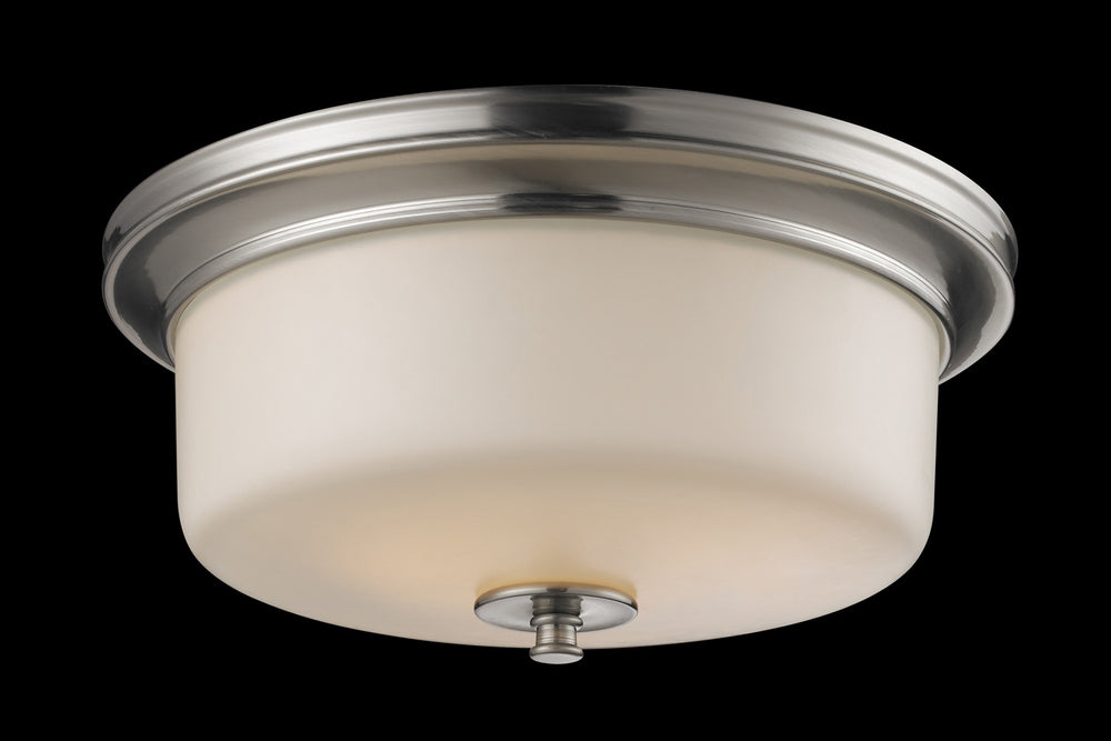Z-Lite Canada - Three Light Flush Mount - Cannondale - Brushed Nickel- Union Lighting Luminaires Decor