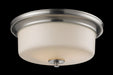 Z-Lite Canada - Three Light Flush Mount - Cannondale - Brushed Nickel- Union Lighting Luminaires Decor