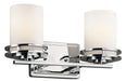 Kichler Canada - Two Light Bath - Hendrik - Chrome- Union Lighting Luminaires Decor